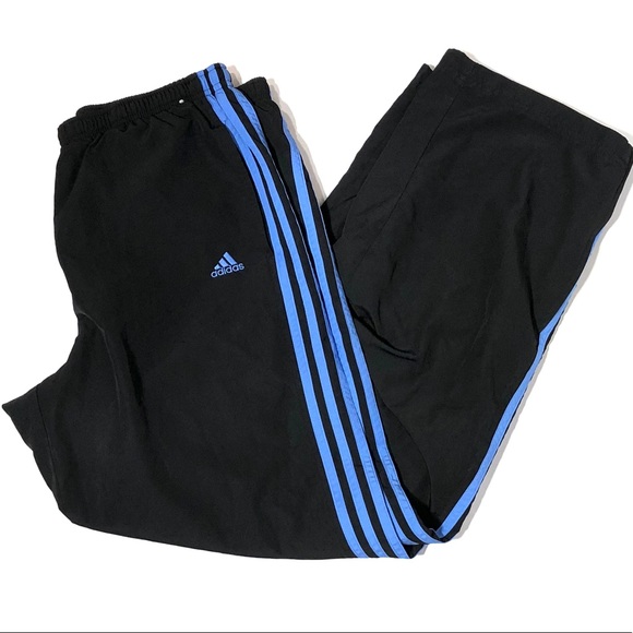 navy blue adidas track pants